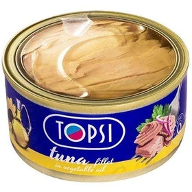 کنسرو ماهی (تن ماهی) 200 گرمی تاپسی مدل درب شفاف | کد 397