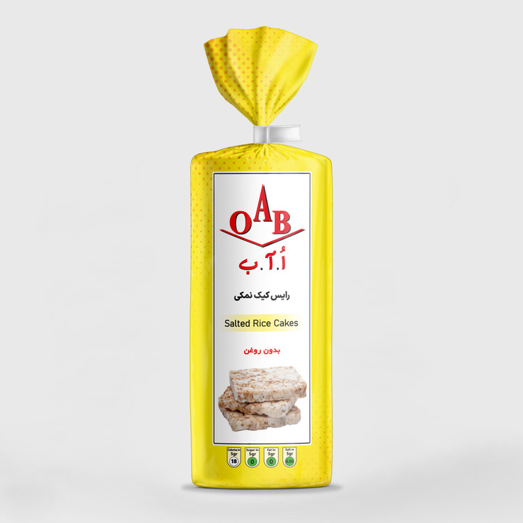 رایس کیک نمکی oab وزن 100 گرم | کد 482