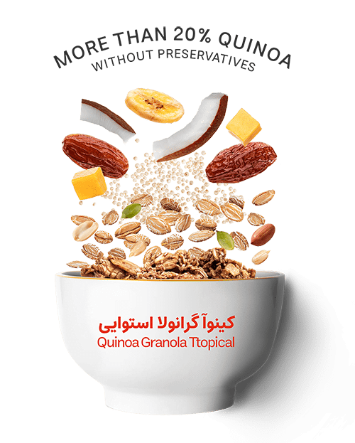 گرانولا هاوایی شیشه-کینولند | کد 1085