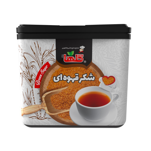 شکر قهوه ای گلها 220 گرم قوطی پلاستیکی 9 عددی | کد 1431