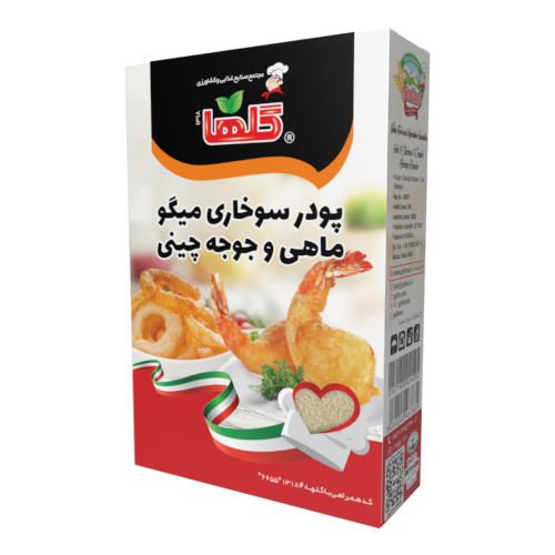 پودر پفکی میگو و جوجه چینی گلها - 200 گرم(جعبه) - پالت 12 تایی | کد 1412