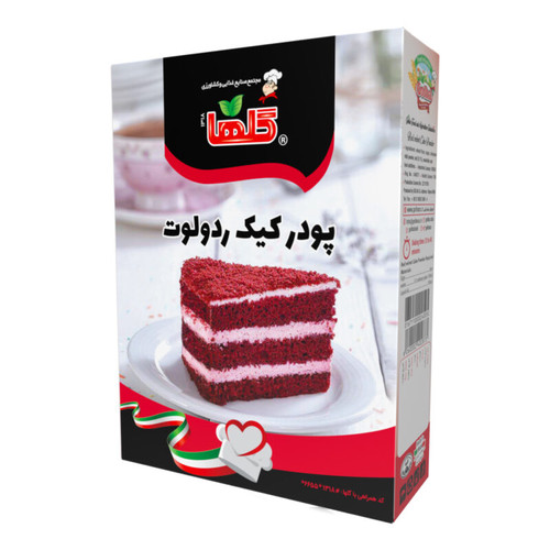 پودر کیک ردولوت گلها - 450 گرم(جعبه) - کارتن 12 تایی | کد 1394