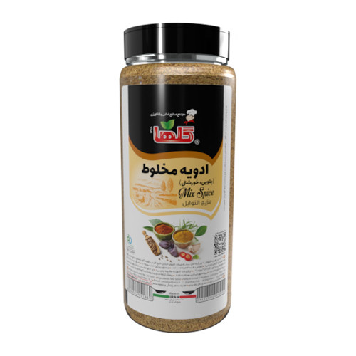 ادویه پلویی مخلوط گلها 380 گرم PET | بسته 6 عددی | کد 1391