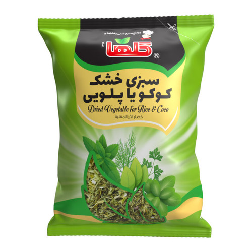 سبزی خشک پلو و کوکوی گلها - 100 گرم(سلفون) -کارتن 12 تایی | کد 1388