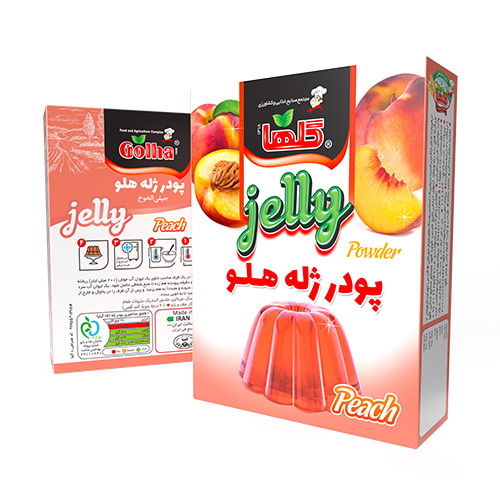 پودرژله هلو گلها - 100 گرم(جعبه) - کارتن 72 تایی | کد 1383