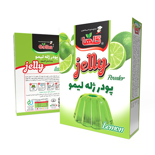 پودرژله لیمو گلها - 100 گرم(جعبه) - کارتن 72 تایی | کد 1381