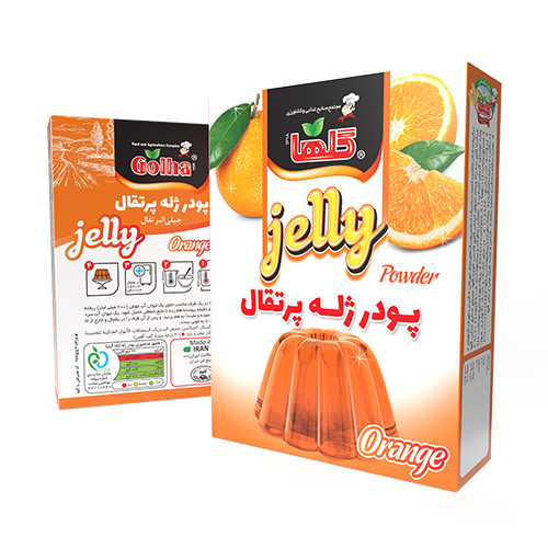 پودرژله پرتقال گلها - 100 گرم(جعبه) - کارتن 72 تایی | کد 1378