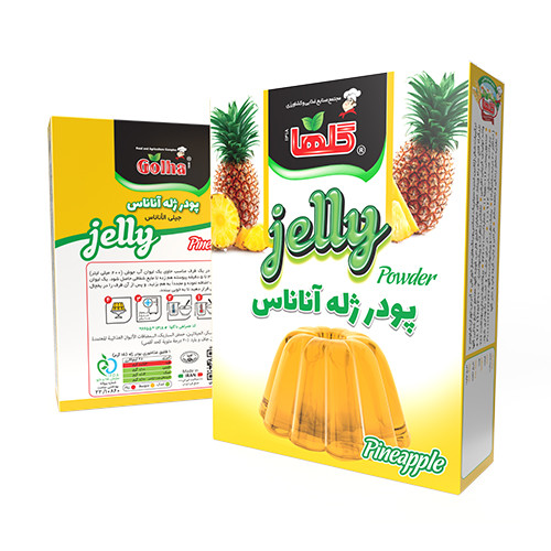 پودرژله آناناس گلها - 100 گرم(جعبه) - کارتن 72 تایی | کد 1376
