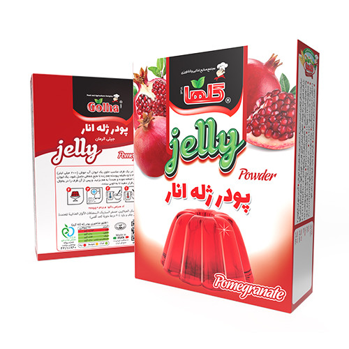 پودرژله انار گلها - 100 گرم(جعبه) - کارتن 72 تایی | کد 1374