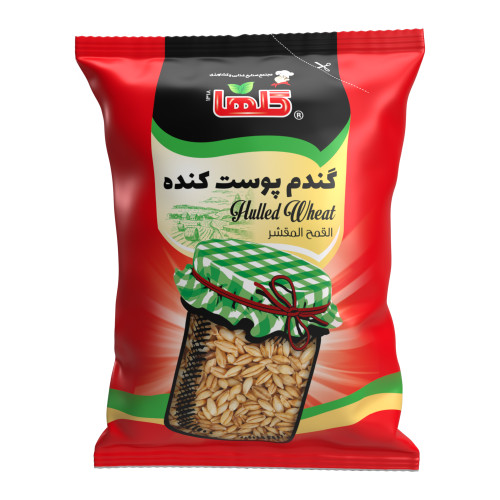 گندم پوست کنده گلها - 900 گرم(سلفون) - نایلون 10 تایی | کد 1357