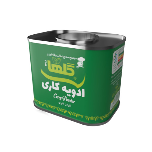 ادویه کاری گلها 70 گرم قوطی فلزی | بسته 12 عددی | کد 1266