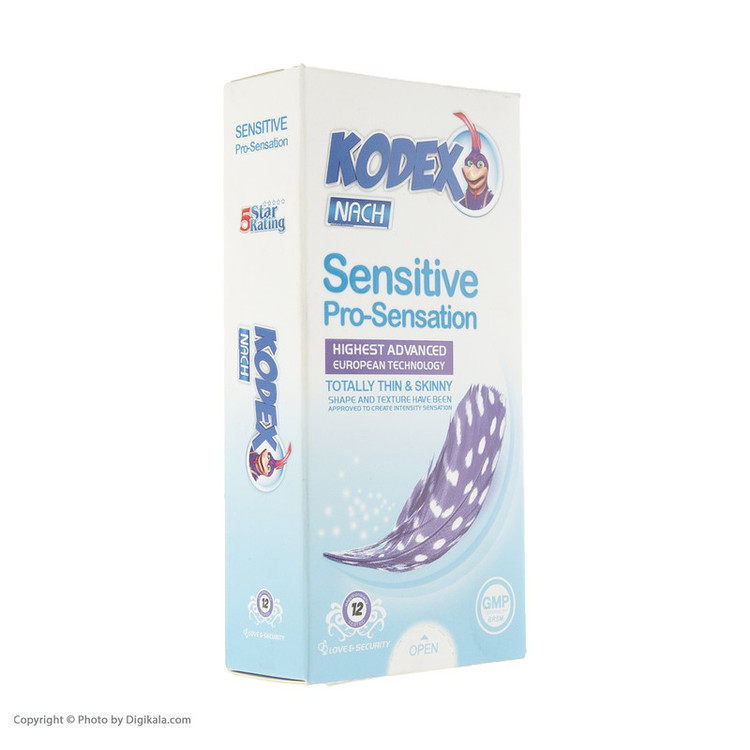 کاندوم کدکس Sensitive Pro-Sensation نازک بسته ۱۲ عددی | کد 2049