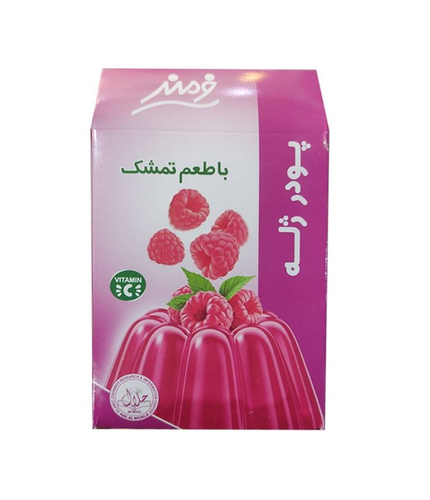 پودر ژله تمشک «Farmand» فرمند 100 گرمی | طعم طبیعی، رنگ شفاف و ژل دهی عالی | کد 2314
