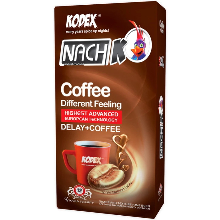 کاندوم کدکس Coffee & Delay رایحه قهوه بسته ۱۲ عددی