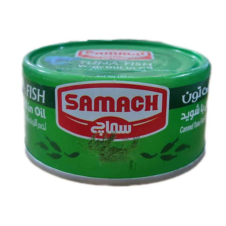 تن ماهی سماچ طعم شویدی 180 گرمی در روغن با شوید