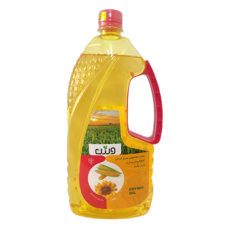 روغن سرخ آفتاب ذرت ورژن ۹۰۰ میلی لیتر - بدون پالم | کد 2531
