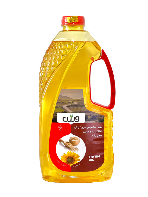 روغن سرخ آفتاب کنجد 1.5 لیتر ورژن _ بدون پالم | کد 2541