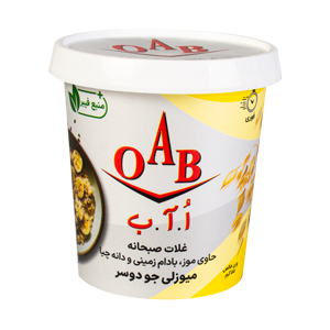 میوزلی جو دوسر با موز 55 گرم او آ ب ( oab ) | کد 2663