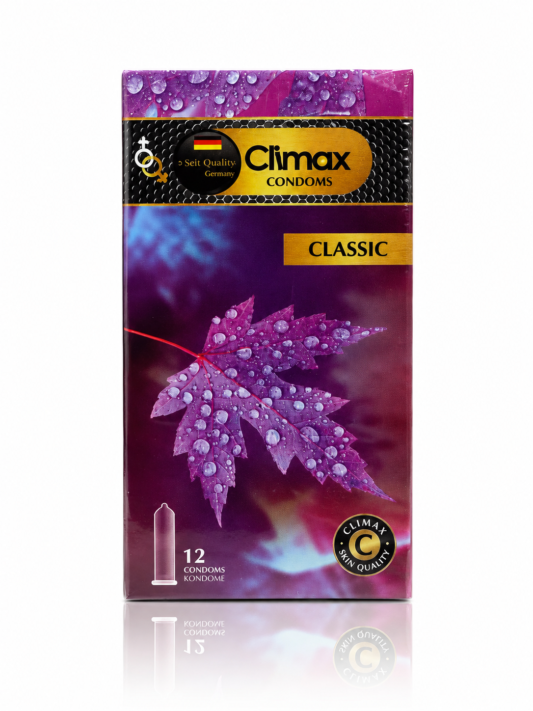 کاندوم ساده کلایمکس Climax مدل Classic لاتکس طبیعی بسته ۱۲ عددی | کد 2838