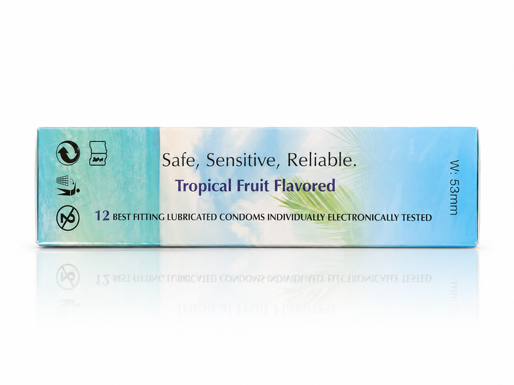 کاندوم کلایمکس Climax مدل Tropical تاخیری با رایحه میوههای استوایی بسته ۱۲ عددی | کد 2840