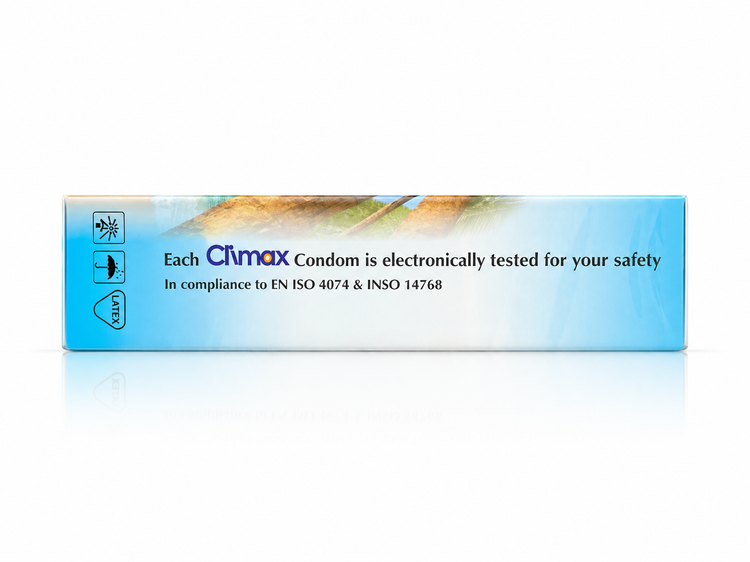 کاندوم کلایمکس Climax مدل Tropical تاخیری با رایحه میوههای استوایی بسته ۱۲ عددی | کد 2840