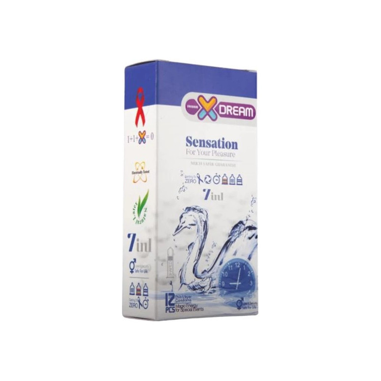 کاندوم ایکس دریم X Dream Sensation حساس و بسیار نازک ۱۲ عددی - تصویر اصلی بدون واترمارک