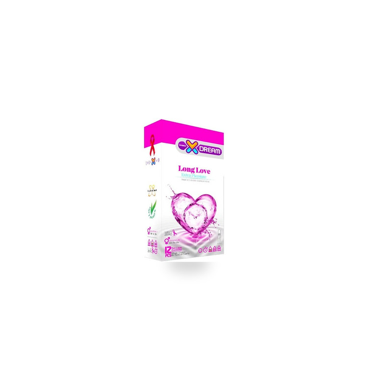 کاندوم ایکس دریم X Dream Long Love تاخیری بسته ۱۲ عددی - تصویر اصلی استودیویی بدون واترمارک