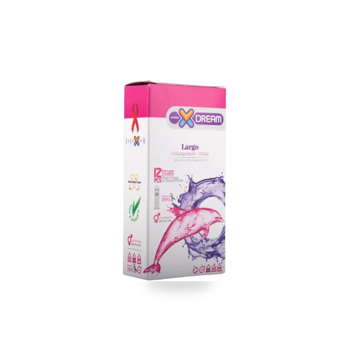 کاندوم ایکس دریم X Dream Largo تاخیری خاردار و شیاردار ۱۲ عددی - تصویر اصلی استودیویی بدون واترمارک