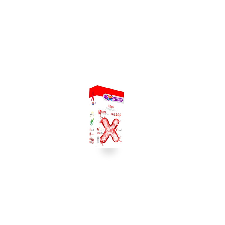 کاندوم X Dream Hot - نمای استودیویی بسته ۱۲ عددی