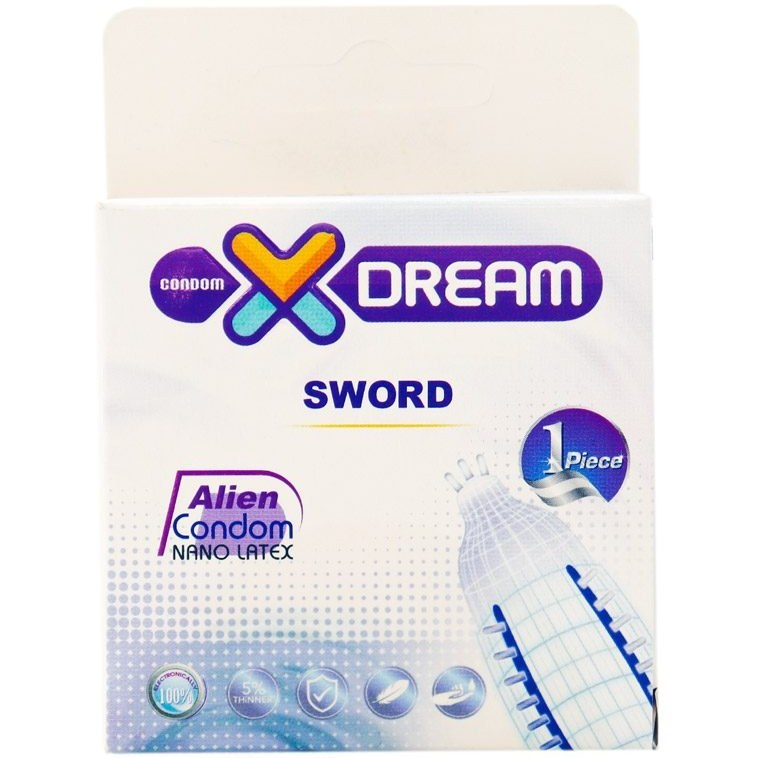 کاندوم تک عددی شمشیری ایکس دریم X Dream مدل Sword - تصویر 1