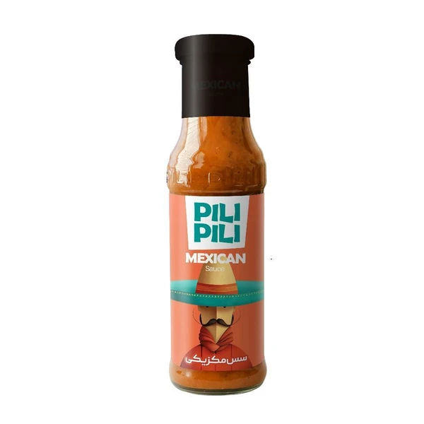 سس گوجه فرنگی با هالوپینو پیلی پیلی Pili Pili مدل Mexican وزن ۲۵۰ گرم - تصویر اصلی محصول