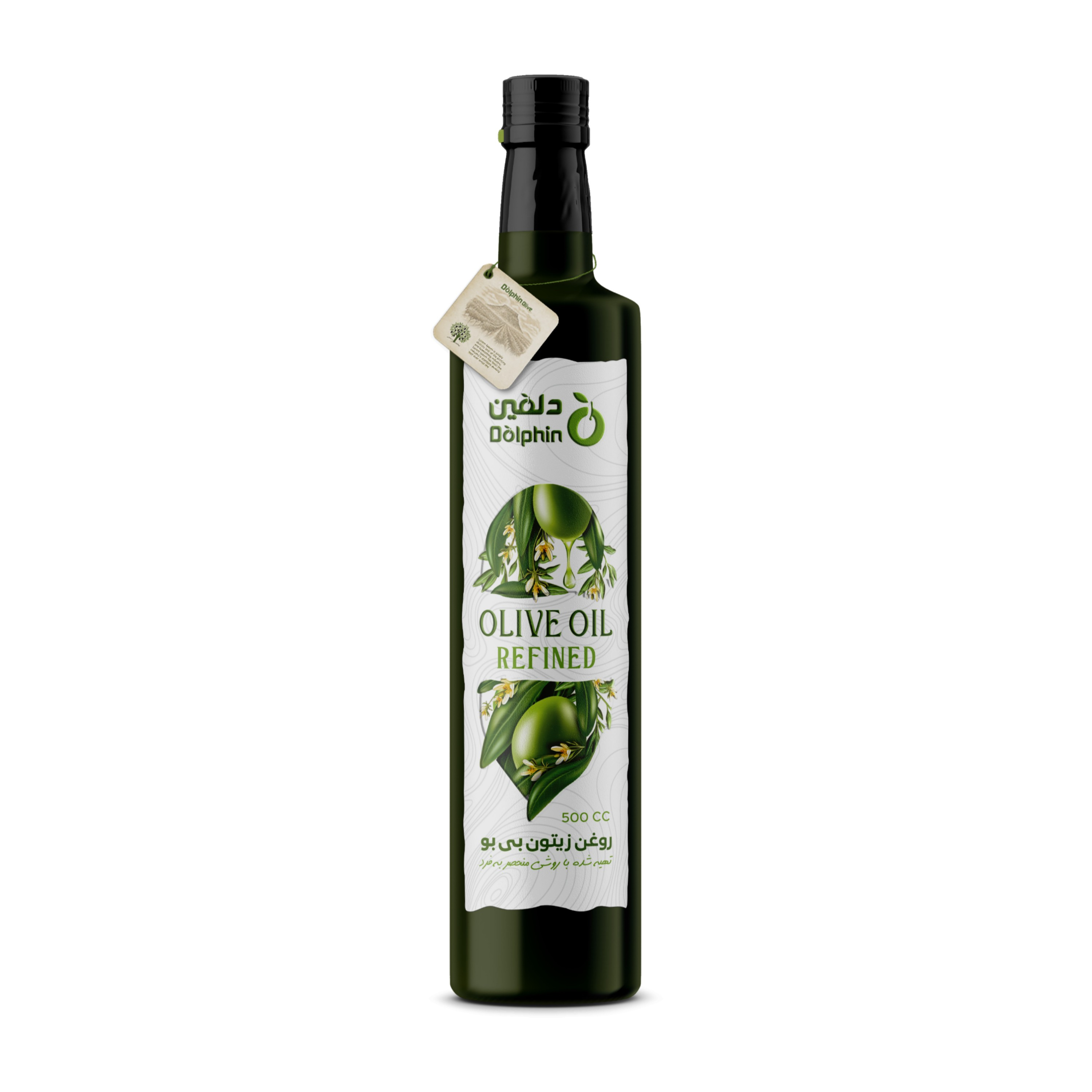 روغن زیتون پالایش شده دلفین (500ml) | قیمت ویژه + گارانتی اصالت | کد 2592