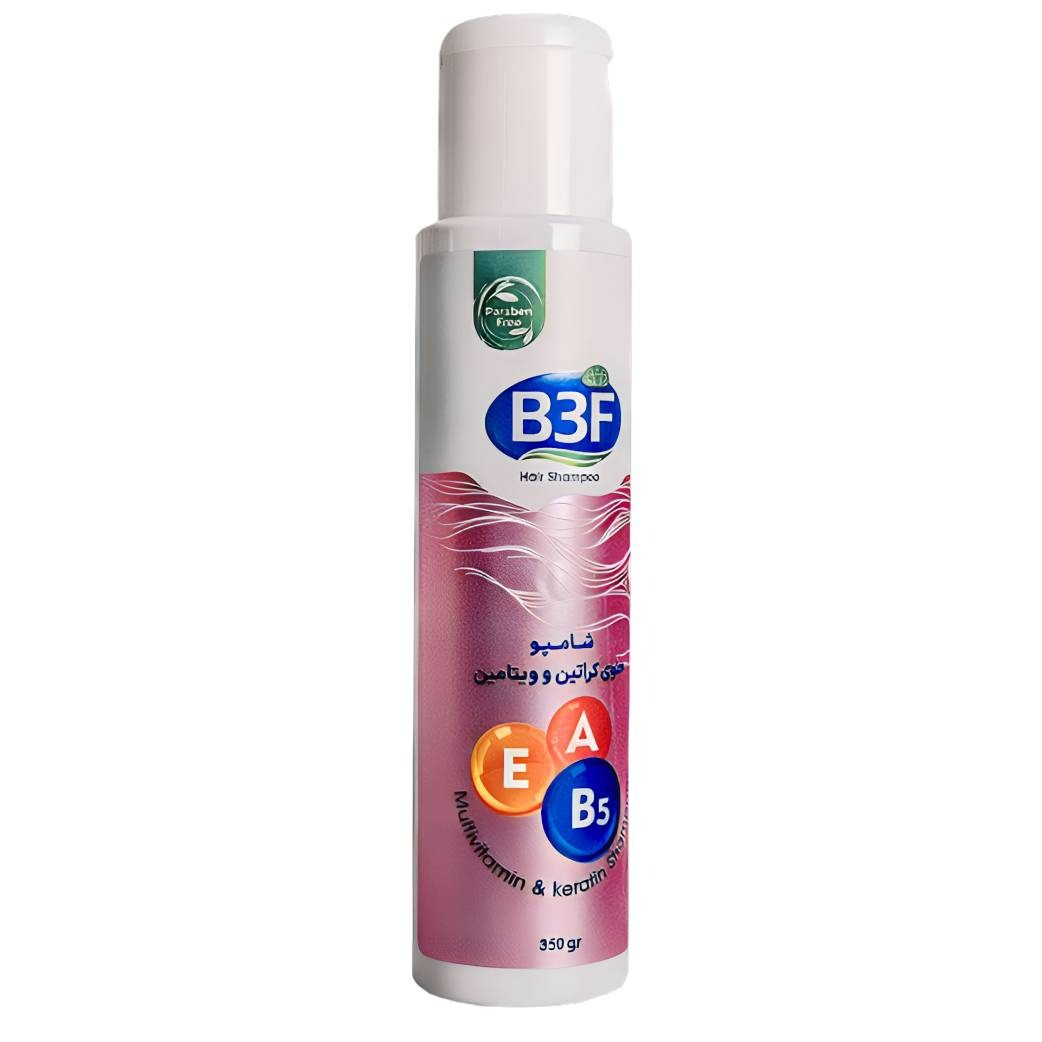 شامپو کراتین و ویتامینه بی تری اف B3F حجم ۳۵۰ میلی لیتر